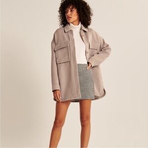 Abercrombie & Fitch Oversized Shacket